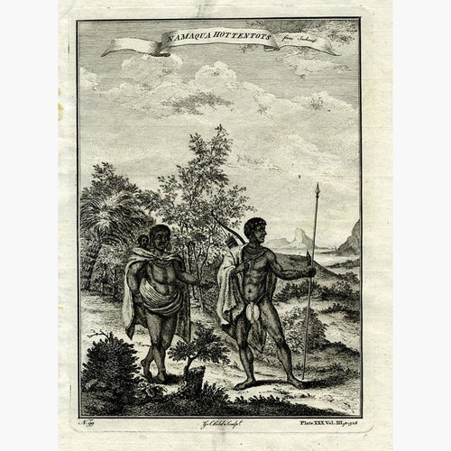 Namaqua Hottentots 1745 Prints KittyPrint 1700s Africa Costumes & Fashion Genre Scenes