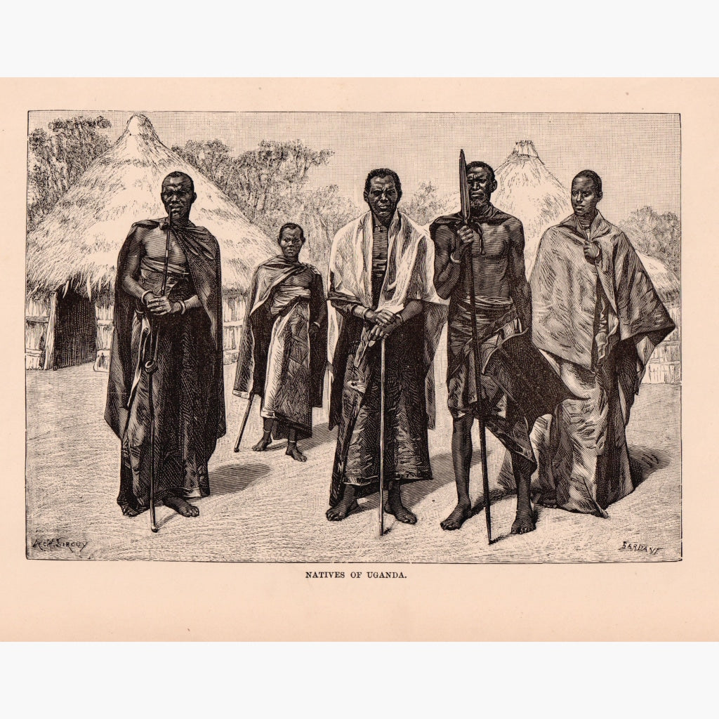 Natives Of Uganda,1886 Prints