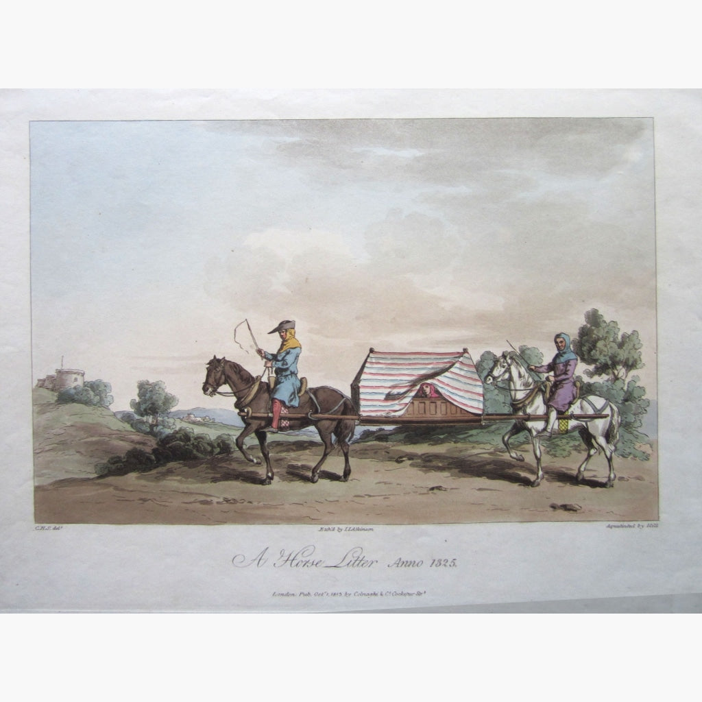A Horse Litter 1813 Prints
