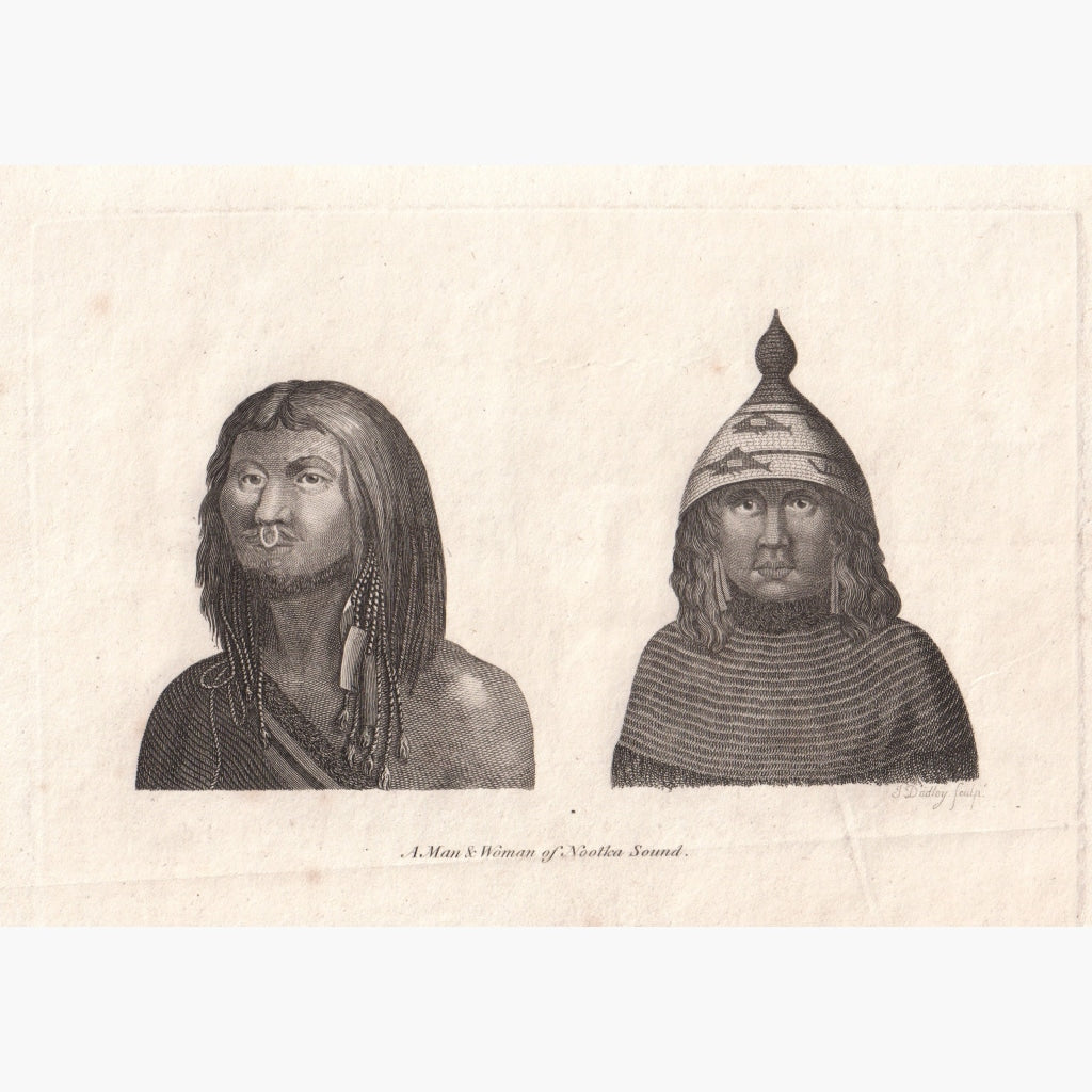 A Man & Woman Of Nootka Sound 1801 Prints