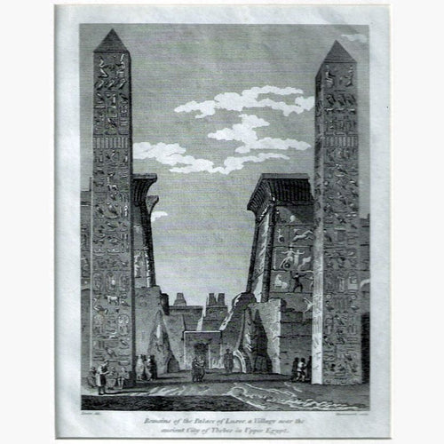 Antique Print Palace of Luxor 1801 Prints