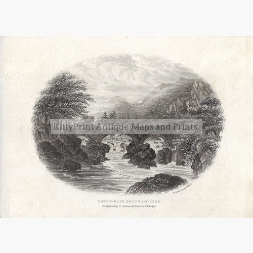 Antique Print Pont-Y-Pair Bettws-Y-Coed 1855 Prints