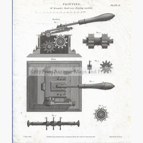 Antique Print Printing 1812 Prints