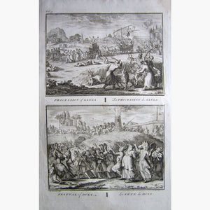 Antique Print Procession of Ganga 1734 Prints