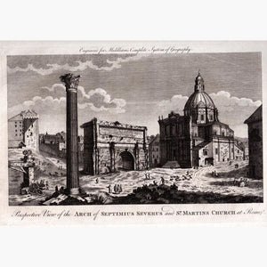 Rome  Arch of Septimius Severus 1778 Prints KittyPrint 1700s Castles & Historical Buildings Italy Townscapes