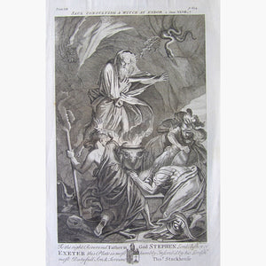 Antique Print Saul Consulting a Witch 1733 Prints