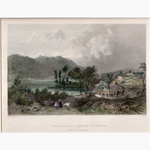 Saw Mill At Centre Harbour ( Lake Winnipisseogee) 1839 Prints