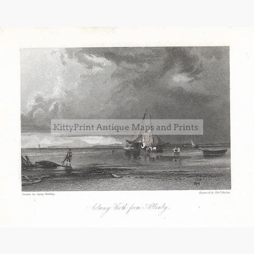 Antique Print Solway Firth From Allonby 1832 Prints