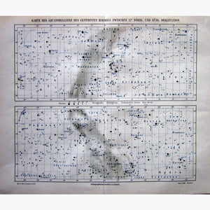 Antique Print Stars In Equatorial Zone Between 32% North And South Declination 1907 Prints
