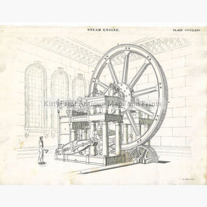 Antique Print Steam Engine 1842 Prints