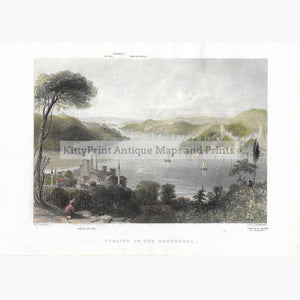 Antique Print Straits of the Bosphorus 1838. Prints