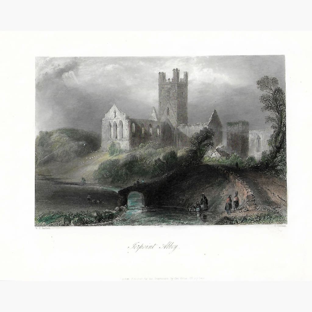 Antique Print Terpoint Abbey 1842 Prints