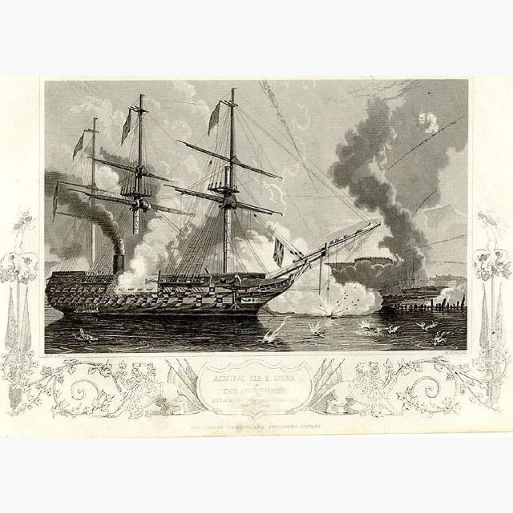 The Agamemnon c.1860 Prints KittyPrint 1800s Maritime Military Seascapes Ports & Harbours