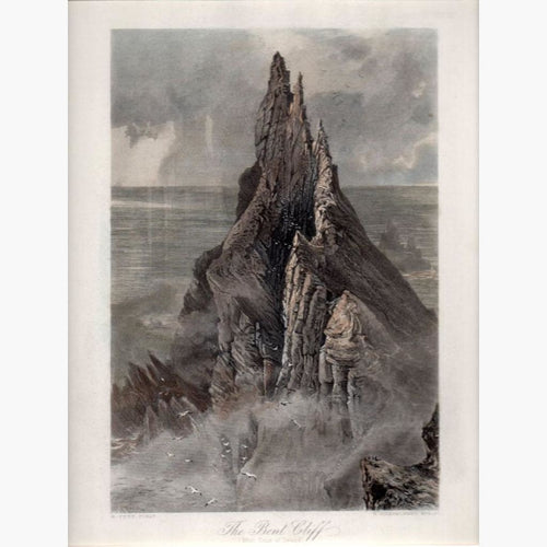 The Bent Cliff West Coast of Ireland c.1860 Prints KittyPrint 1800s Ireland Landscapes Seascapes Ports & Harbours