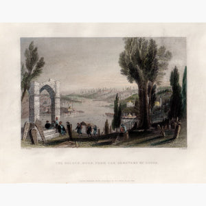 The Golden Horn c.1838 Prints KittyPrint 1800s Landscapes Ottoman Turkey & Persia Seascapes Ports & Harbours
