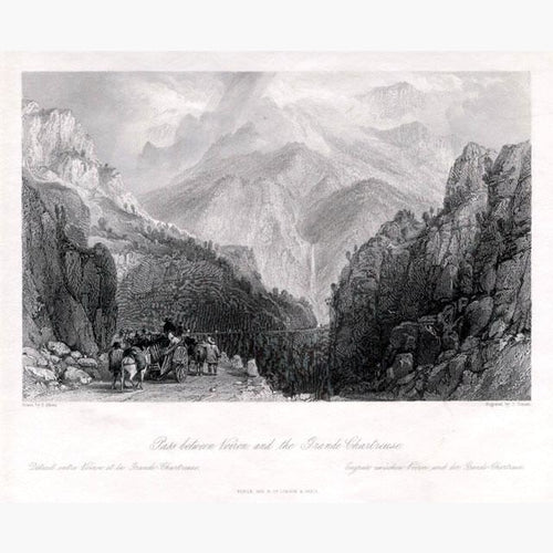 The Grande Chartreuse c.1840 Prints KittyPrint 1800s France Genre Scenes Landscapes