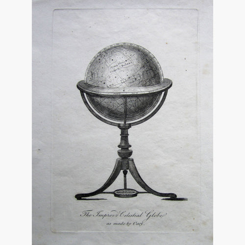Antique Print The Improved Celestial Globe C.1814 Prints