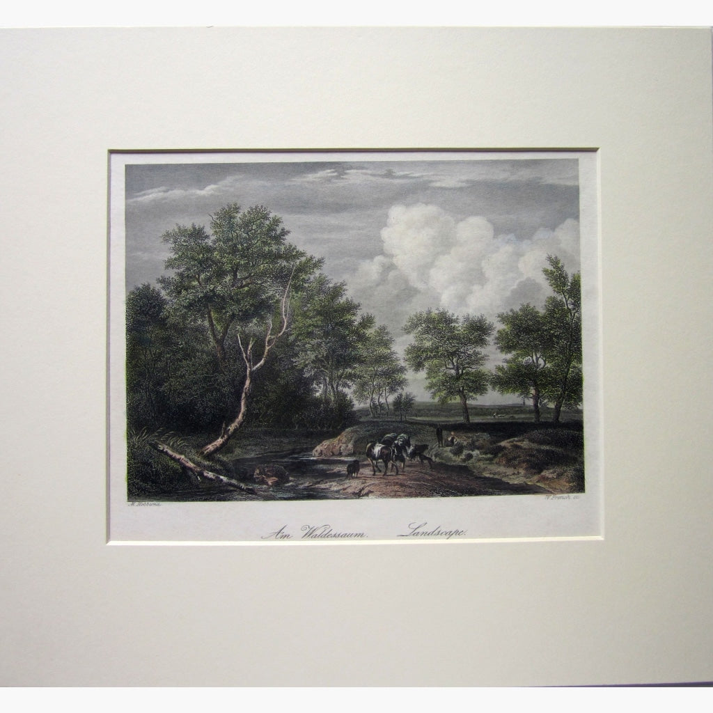 Antique Print The Landscape c.1840 Prints