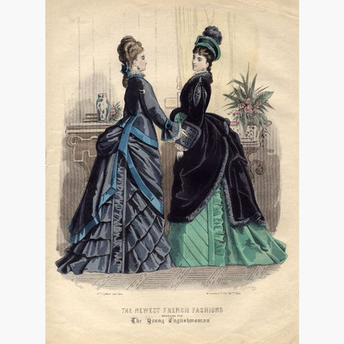 The Newest French Fashions 1 1874 Prints KittyPrint 1800s Costumes & Fashion