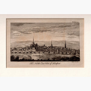 The North East View of Hereford 1764 Prints KittyPrint 1700s Castles & Historical Buildings England England in the 1700s Townscapes