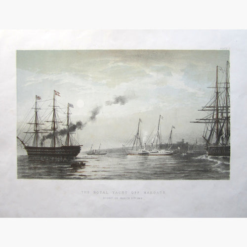 The Royal Yacht Off Margate C.1870 Prints