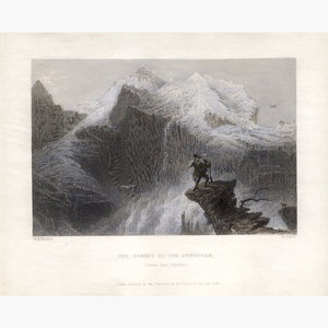 The Summit of the Jungfrau 1836 Prints KittyPrint 1800s Landscapes Switzerland
