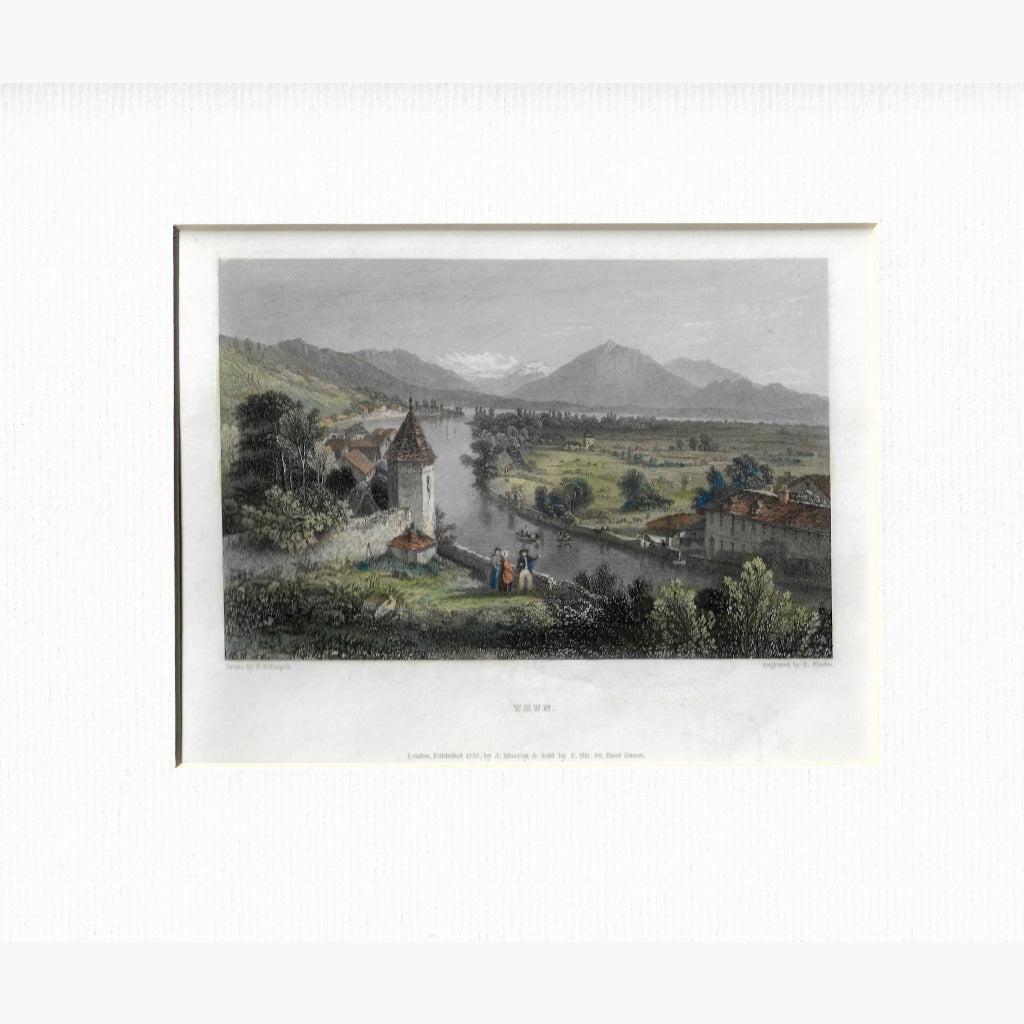 Antique Print Thun 1833 Prints