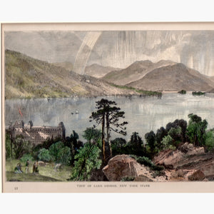 View Of Lake George New York State C.1880 Prints