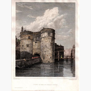 View of the By-Ward Tower 1821 Prints KittyPrint 1800s Castles & Historical Buildings England