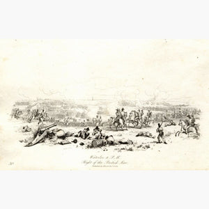 Waterloo 8 P.m. Right Of The British Line 1816 Prints