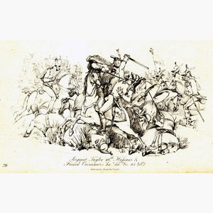 Waterloo Hussars 1815 Sergeant Taylor 18th Hussars and French Cuirassiers 1817 Prints KittyPrint 1800s Military