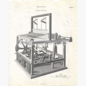 Antique Print Weaving 1814 Prints