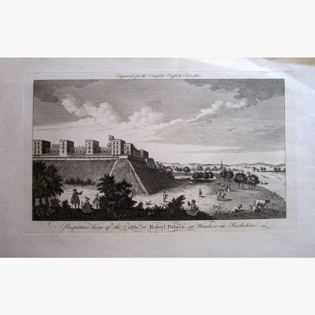 Antique Print Windsor Castle 1780 Prints