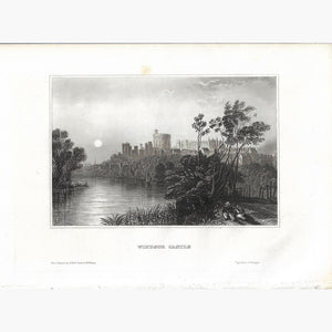Antique Print Windsor Castle 1859 Prints