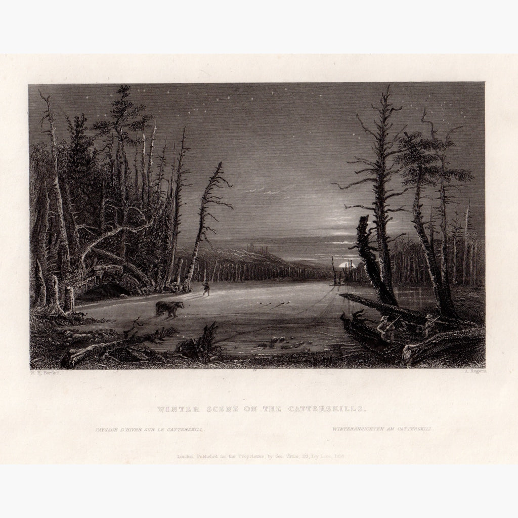 Winter Scene On The Catterskills 1839 Prints