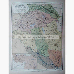 Armenia Mesopotamia Babylonia Assyria 1868 Maps KittyPrint 1800s Arabia & Egypt Asia Regional Maps Biblical Maps Ottoman Turkey & Persia