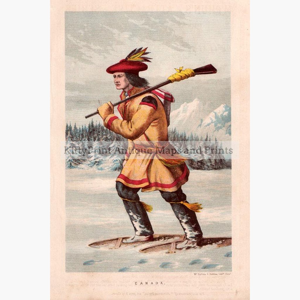 Canadian Man 1860 Prints KittyPrint 1800s Canada & United States Costumes & Fashion
