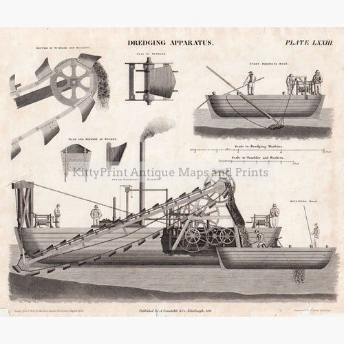 Dredging Apparatus 1818. Prints