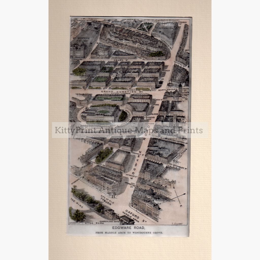 Edgware Road 1881 Maps