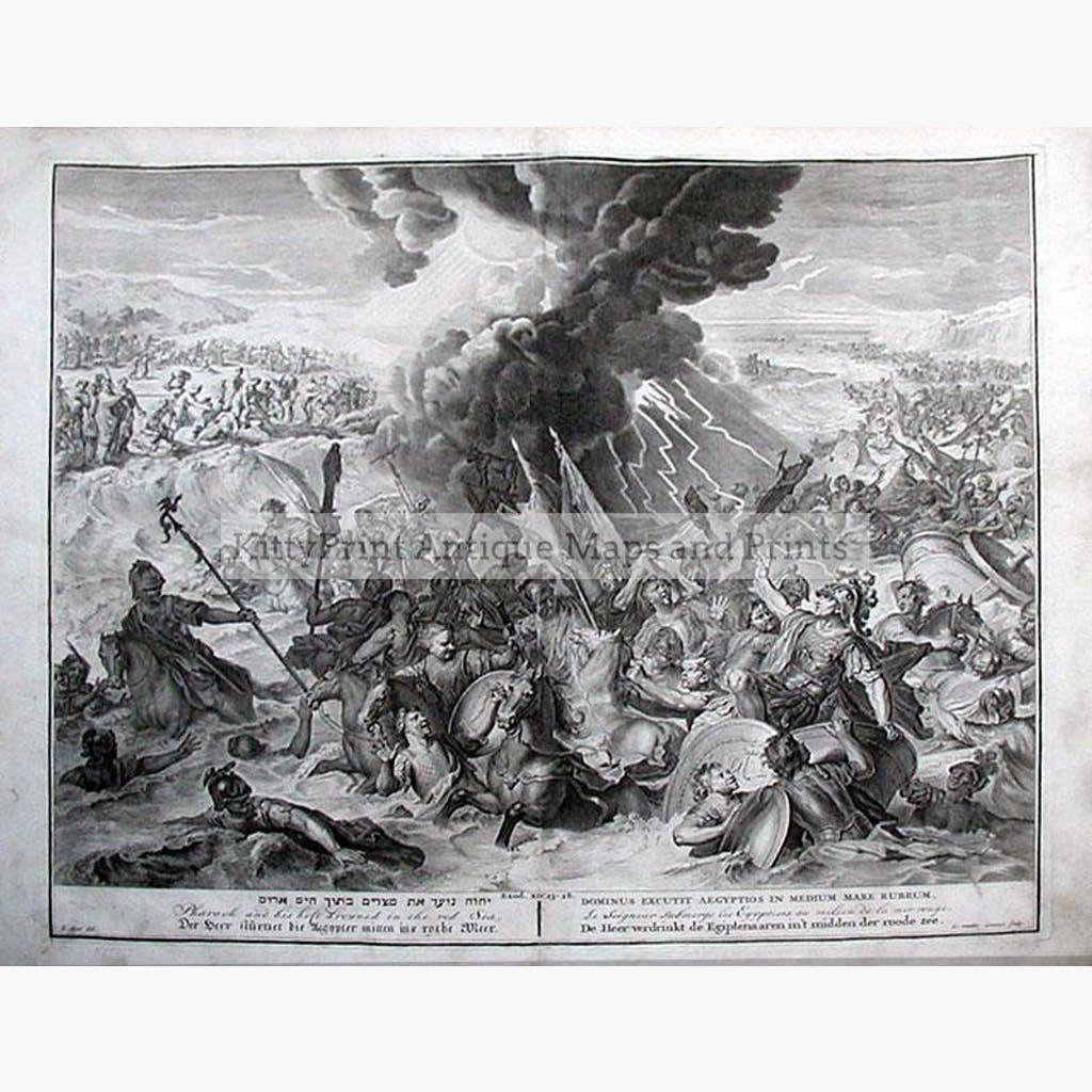 Exodus The Red Sea 1728 Prints KittyPrint 1700s Religion