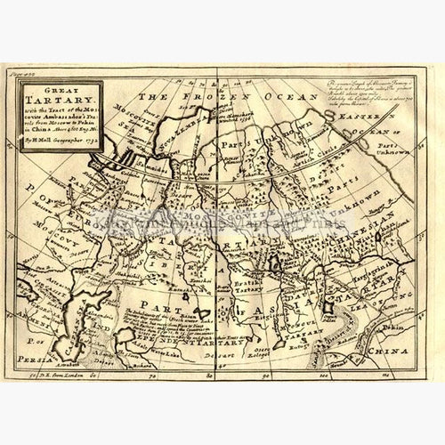Great Tartary 1732. Maps KittyPrint 1700s Asia Regional Maps