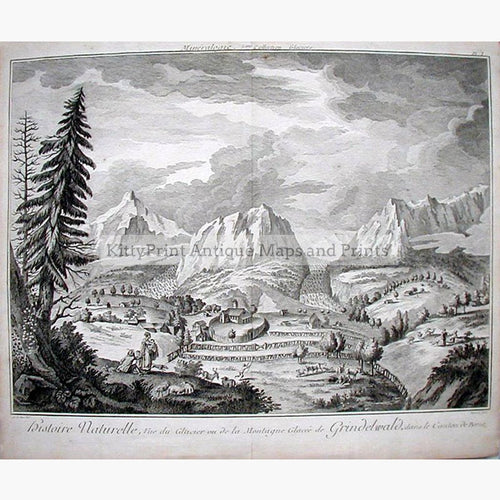 Grindelwald 1772 Prints KittyPrint 1700s Landscapes Switzerland Townscapes