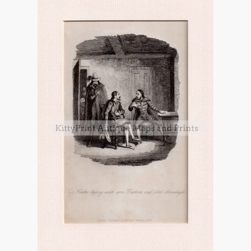 Guy Fawkes Keeping Watch On Tresham And Lord Mounteagle 1840 Prints