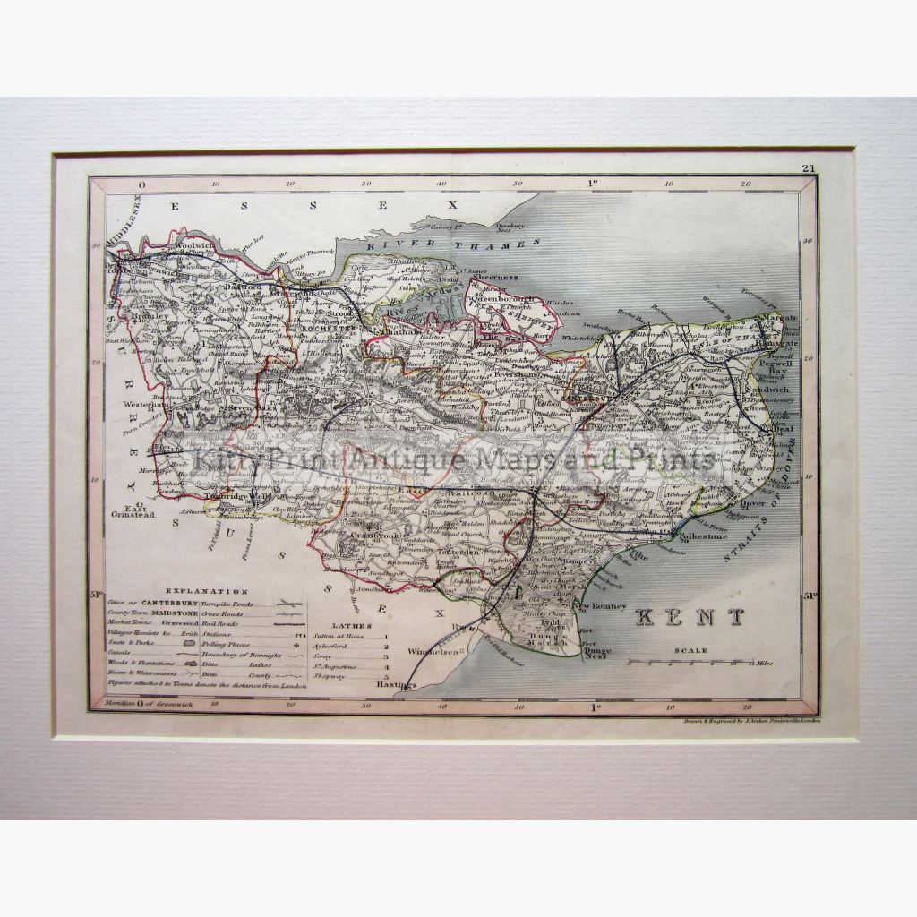 Kent C.1840 Maps