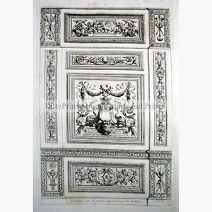 Lambris,2 Tuilleries 1710 Prints KittyPrint 1700s Architecture & Design France