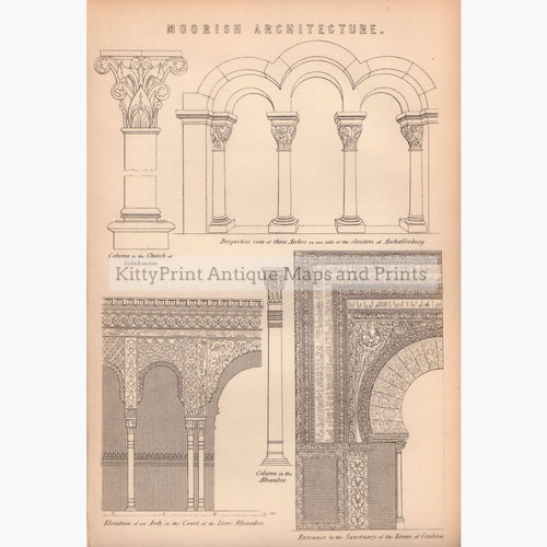 Moorish Architecture 1881 Prints