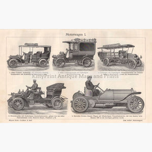 Motorwagen Motor Car 1906 Prints