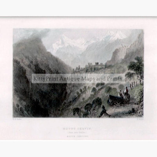 Mount Cervin 1836 Prints KittyPrint 1800s Landscapes Switzerland