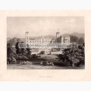 Osborn House Isle of Wight 1860 Prints KittyPrint 1800s Castles & Historical Buildings England