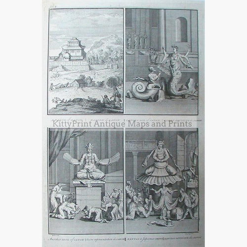Pagod of Canon Xantai a Japanese Deity 1731 Prints KittyPrint 1700s China Japan & Korea Religion